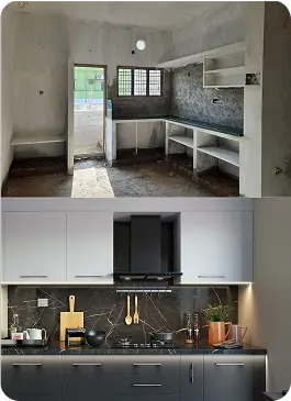 Before and After Kitchen