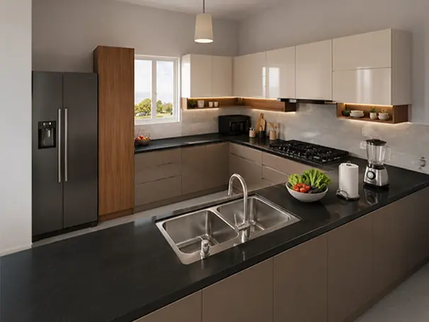Smart Kit render - Classic Laminate Kitchen