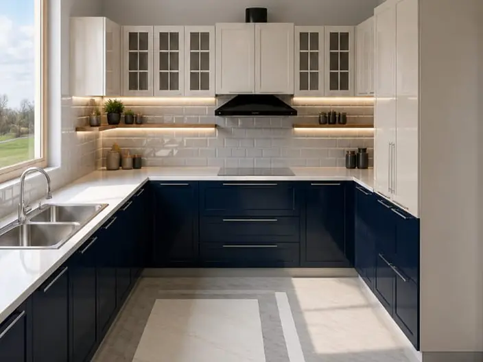 Installed kitchen - after