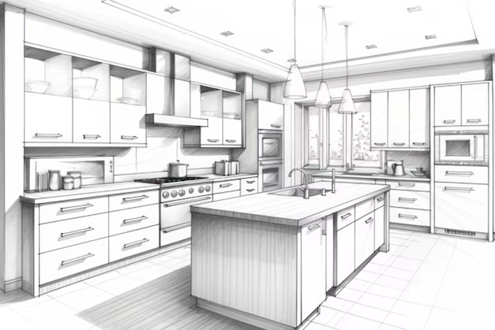 Kitchen layout planning