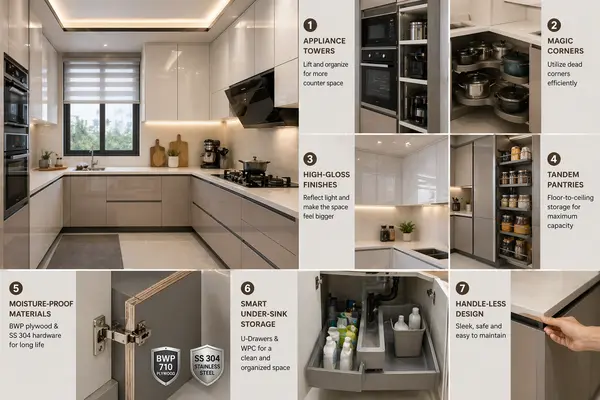 7 Smart Modular Kitchen Ideas for Small Flats and Hill Cottages in Bhimtal, Nainital, and Haldwani